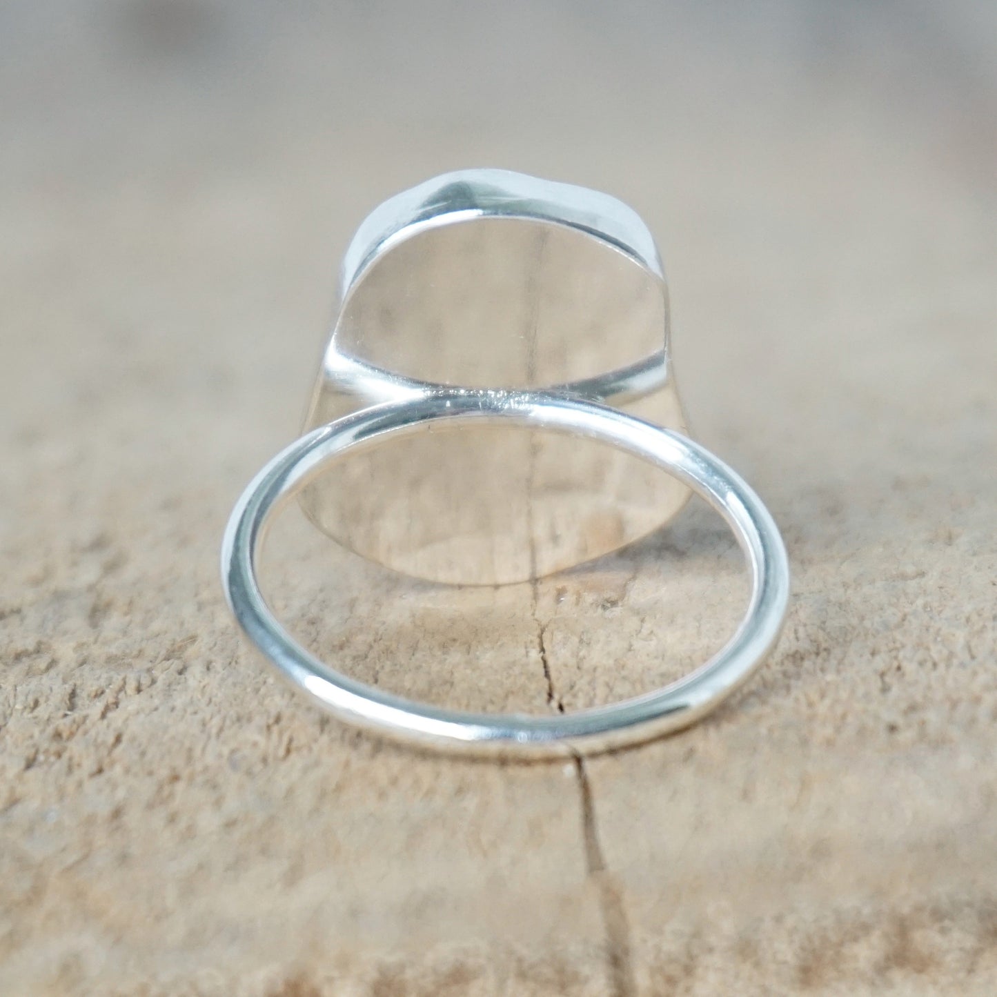 Size 8 Kelly Green Sea Glass Stacking Ring