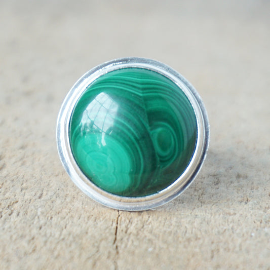Size 6 Malachite Statement Ring