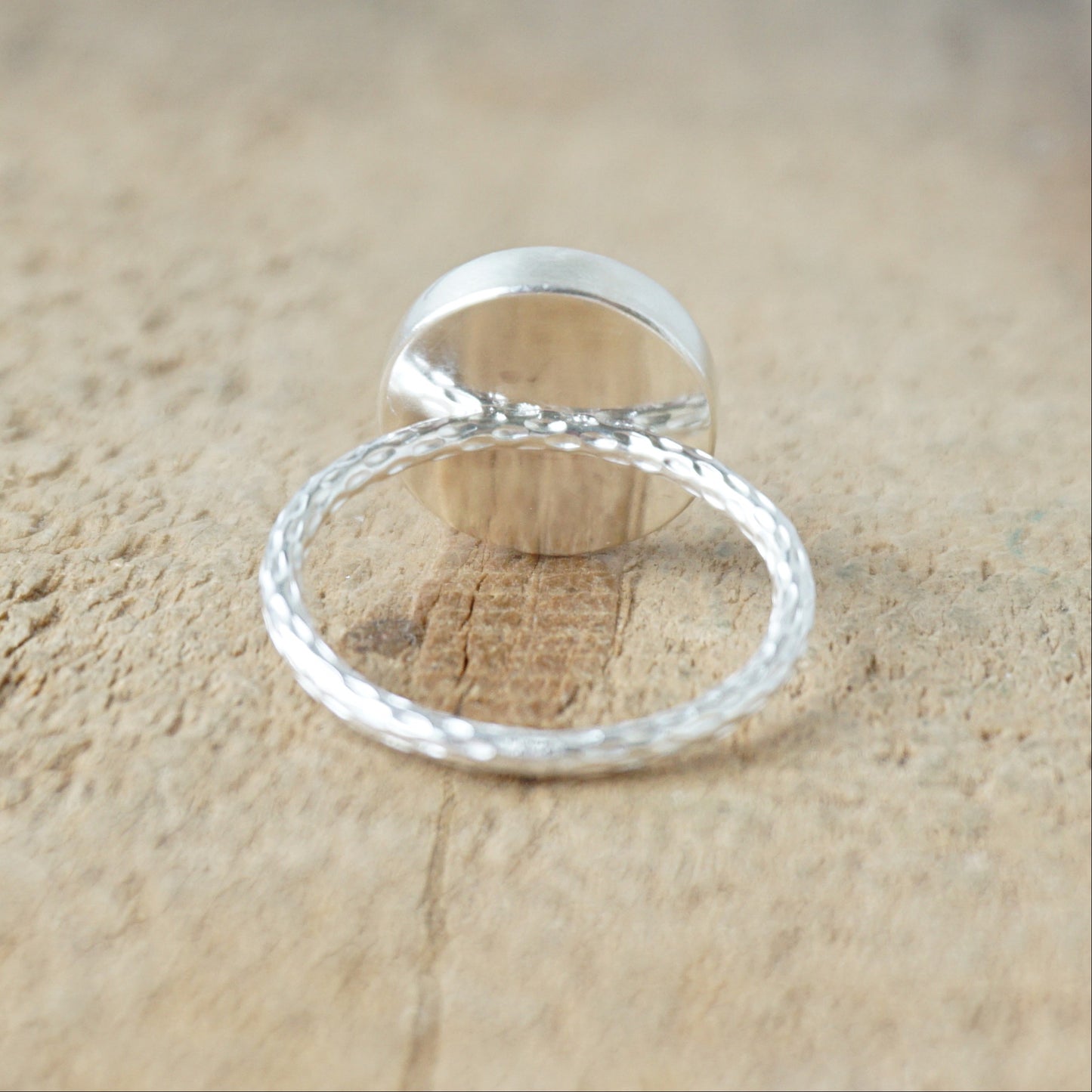 Size 8 Pink Opal Stacking Ring