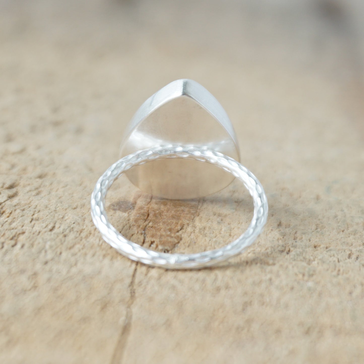 Size 7 Fossilized Coral Stacking Ring