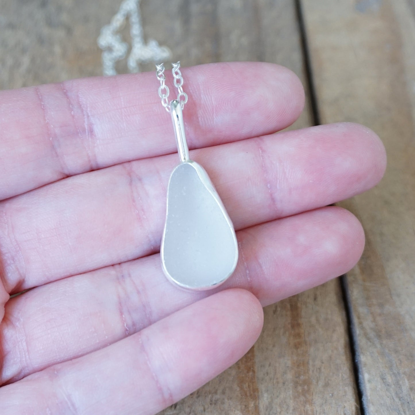 Light Lavender Sea Glass Pendant
