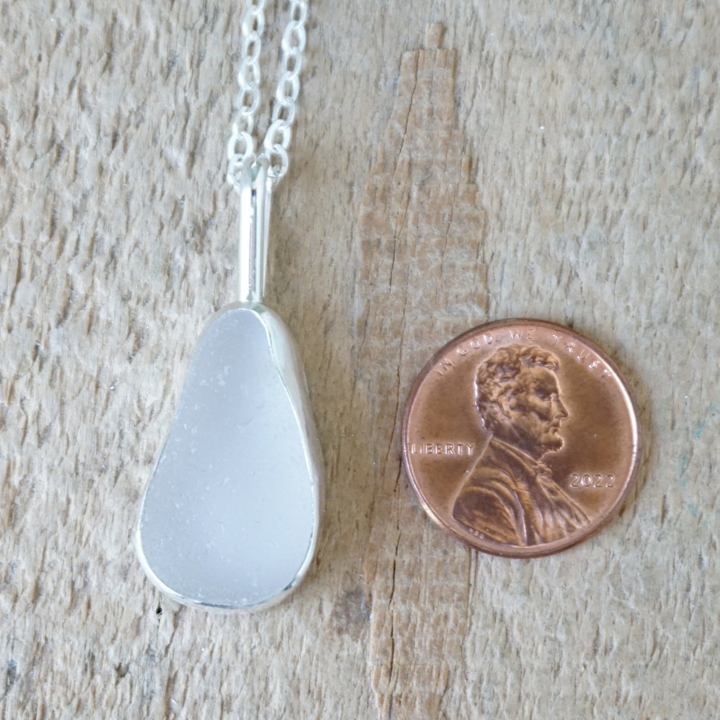 Light Lavender Sea Glass Pendant