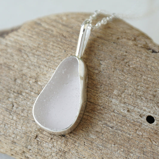 Light Lavender Sea Glass Pendant