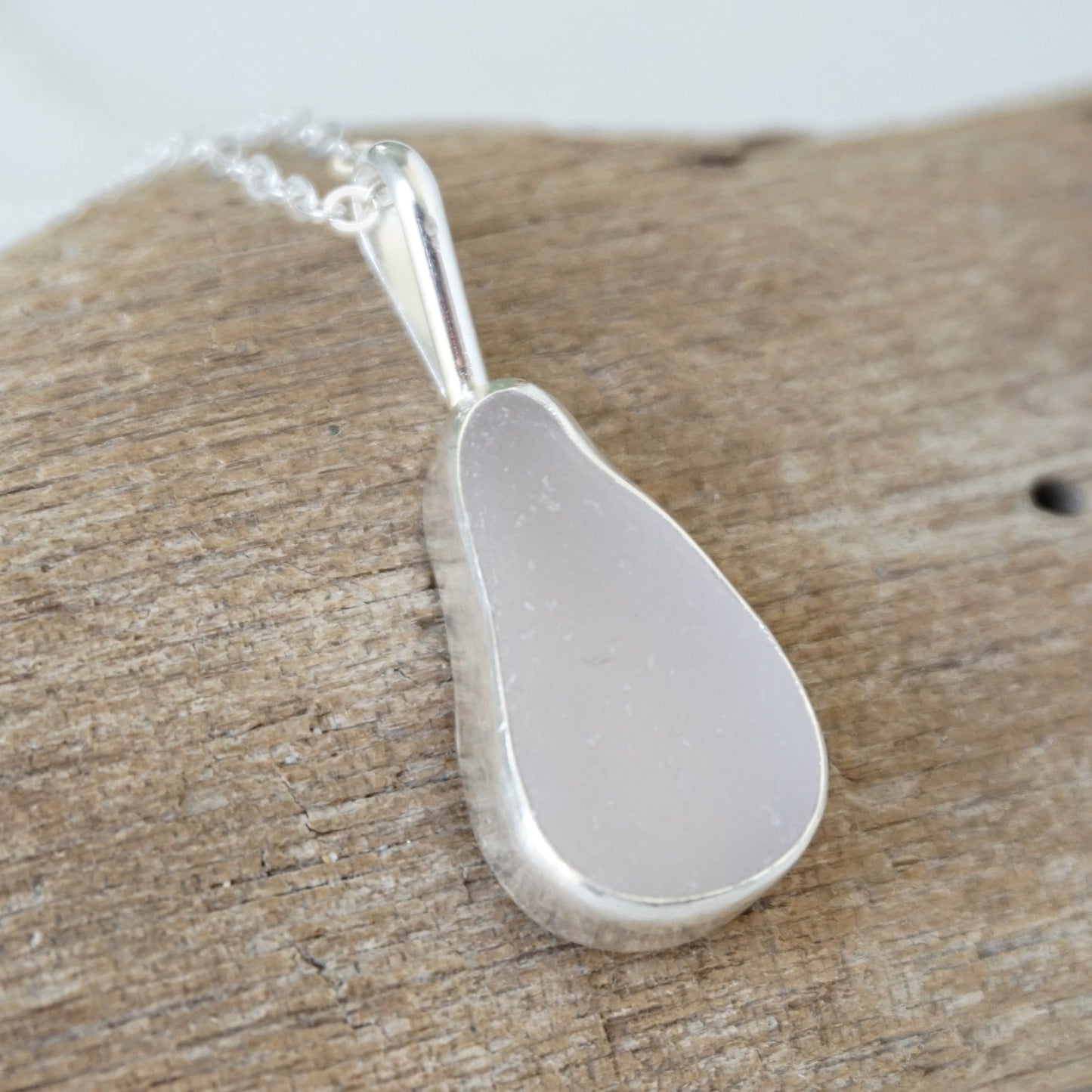 Light Lavender Sea Glass Pendant