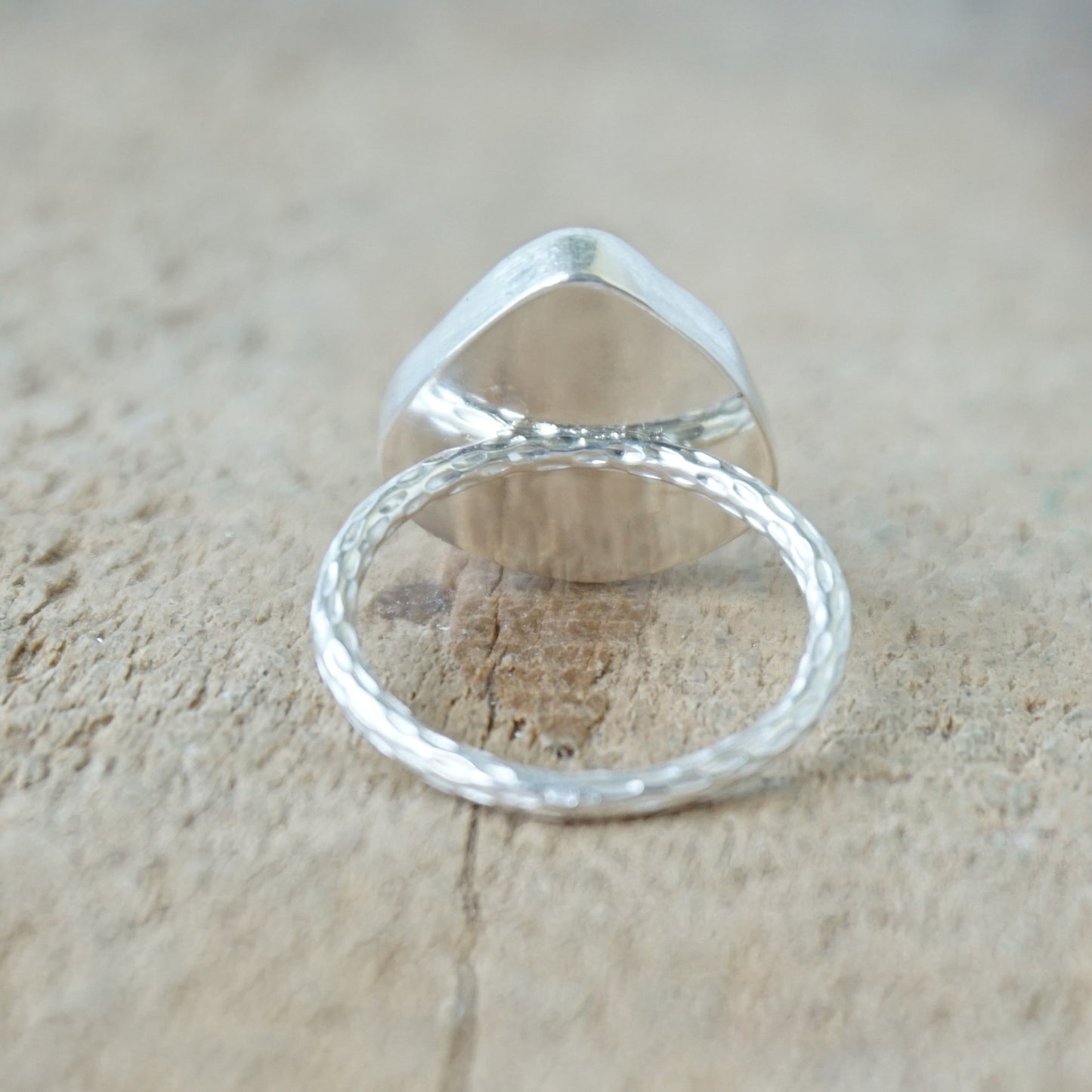 Size 6 Seafoam Green Sea Glass Stacking Ring
