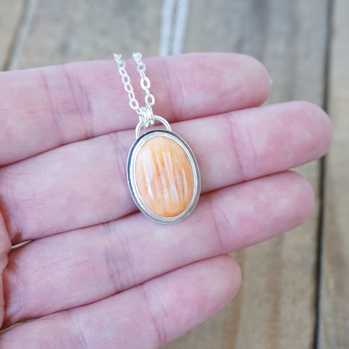 Orange Spiny Oyster Pendant