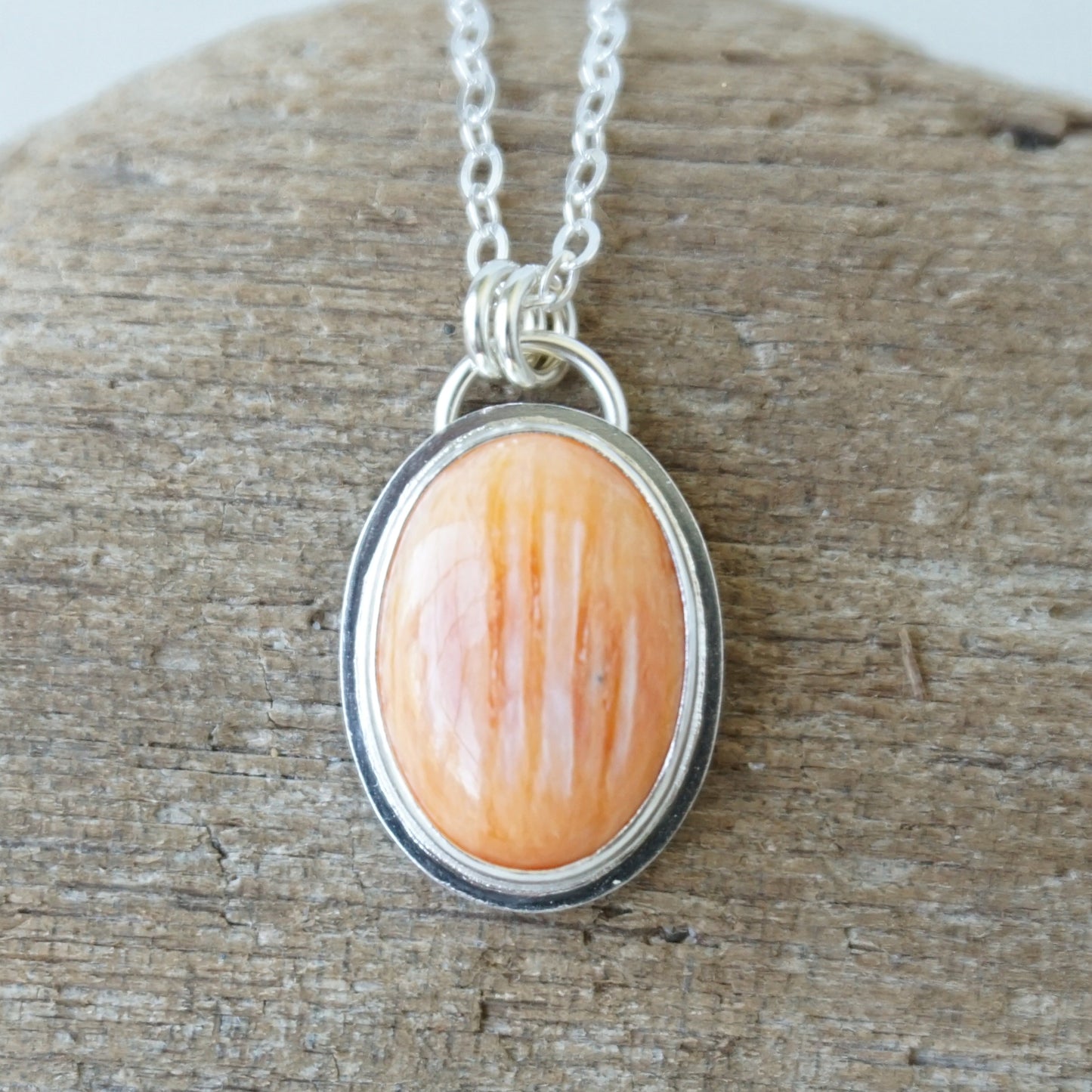 Orange Spiny Oyster Pendant