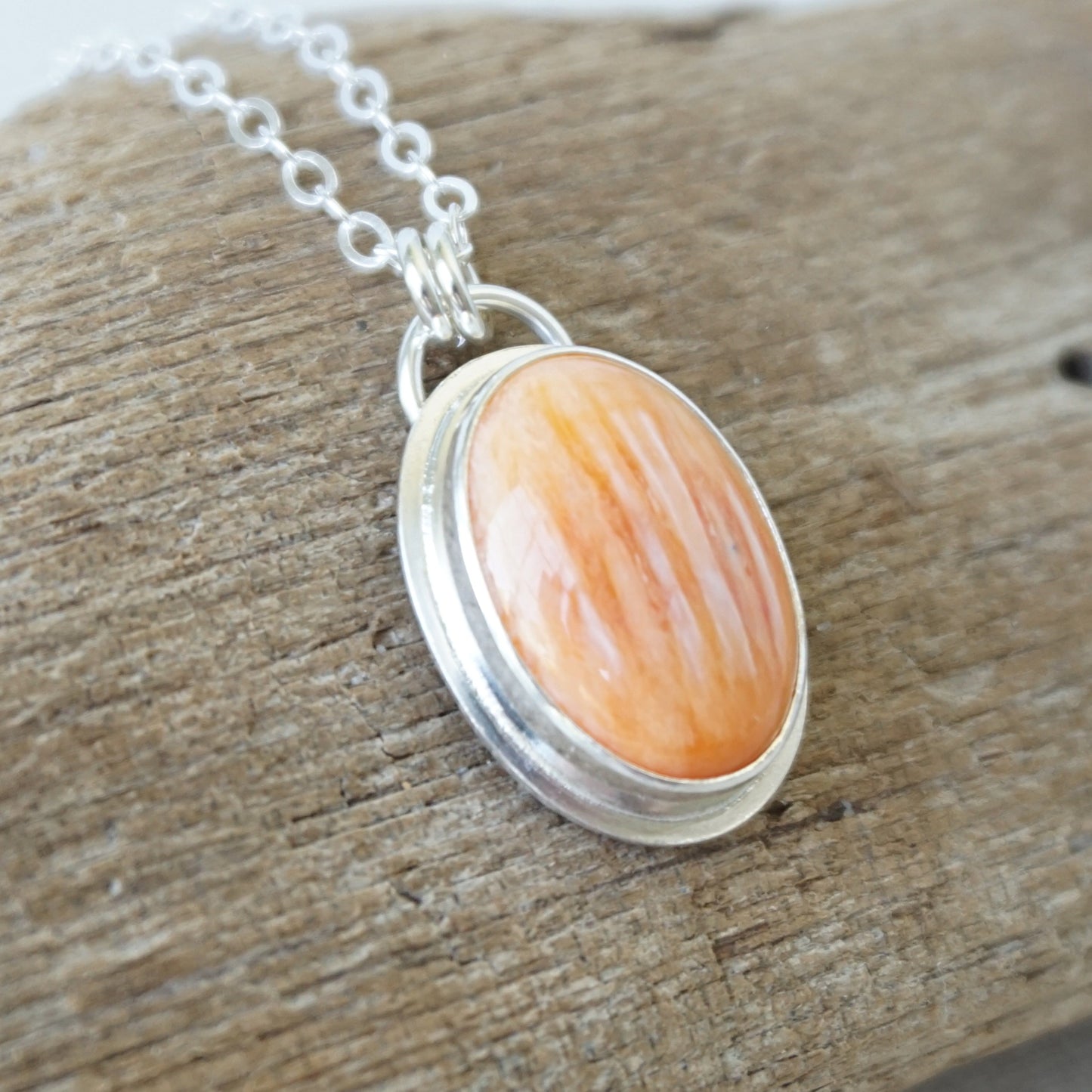 Orange Spiny Oyster Pendant