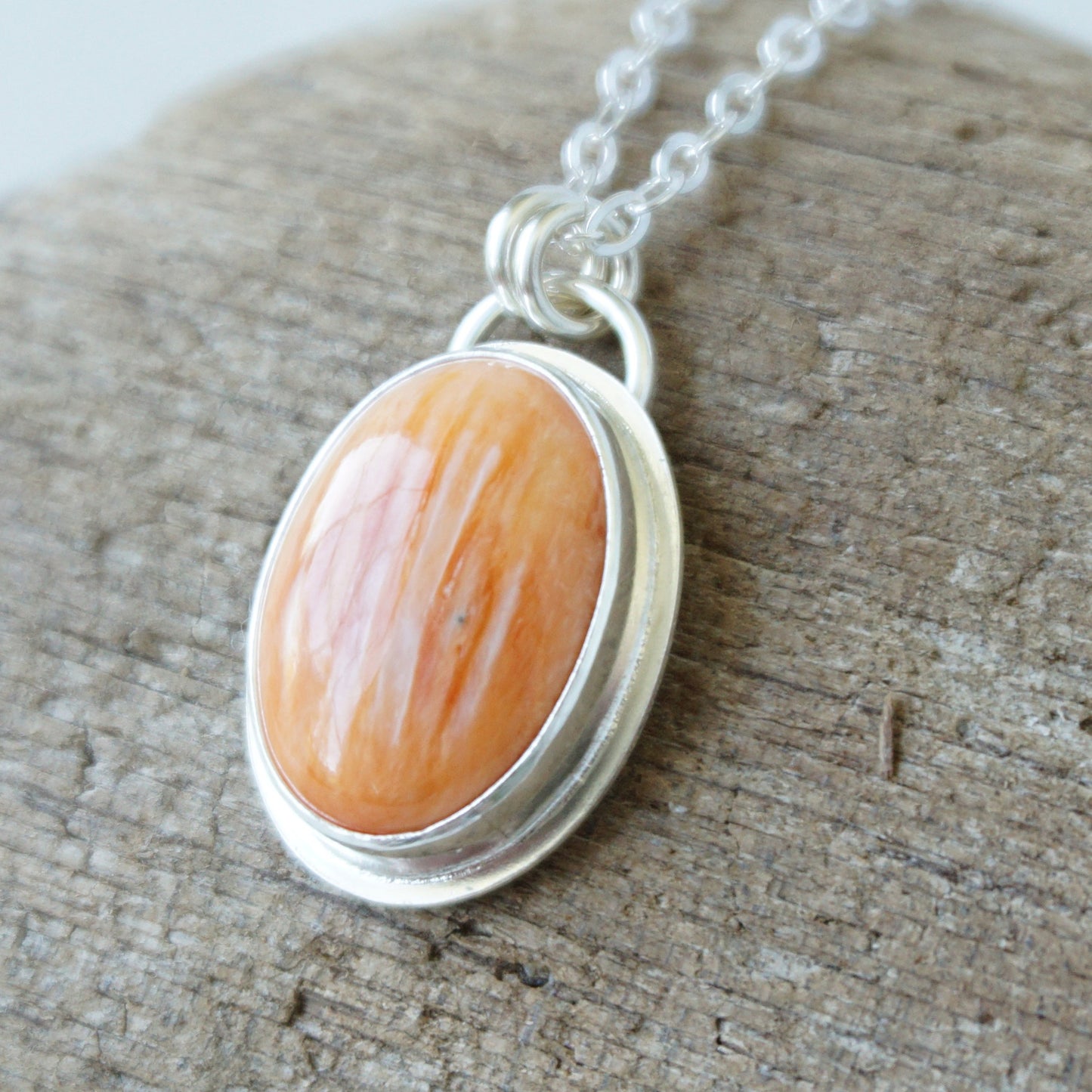 Orange Spiny Oyster Pendant