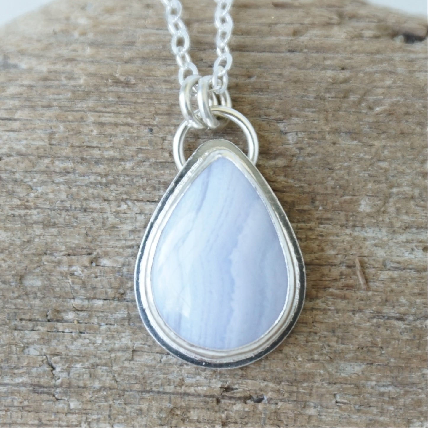 Blue Lace Agate Pendant