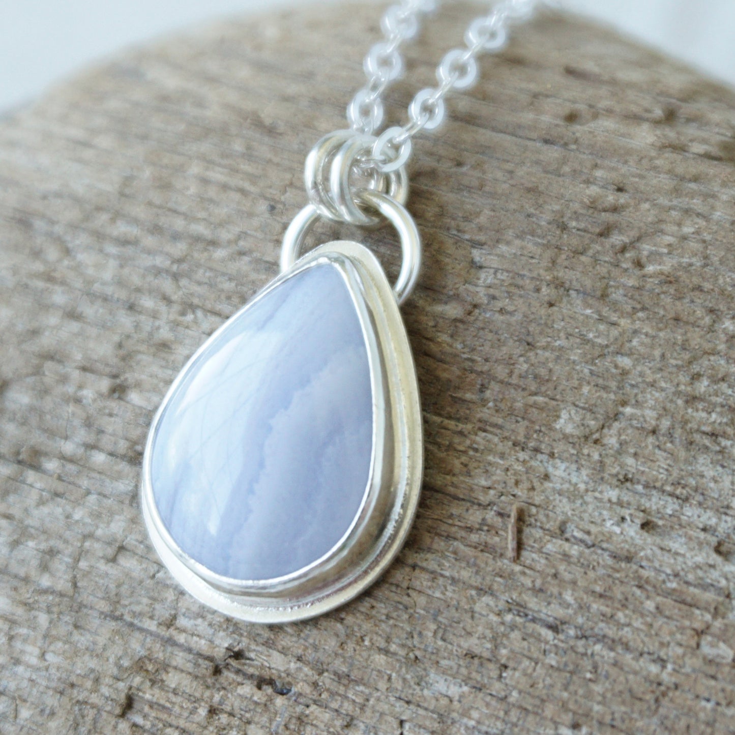 Blue Lace Agate Pendant