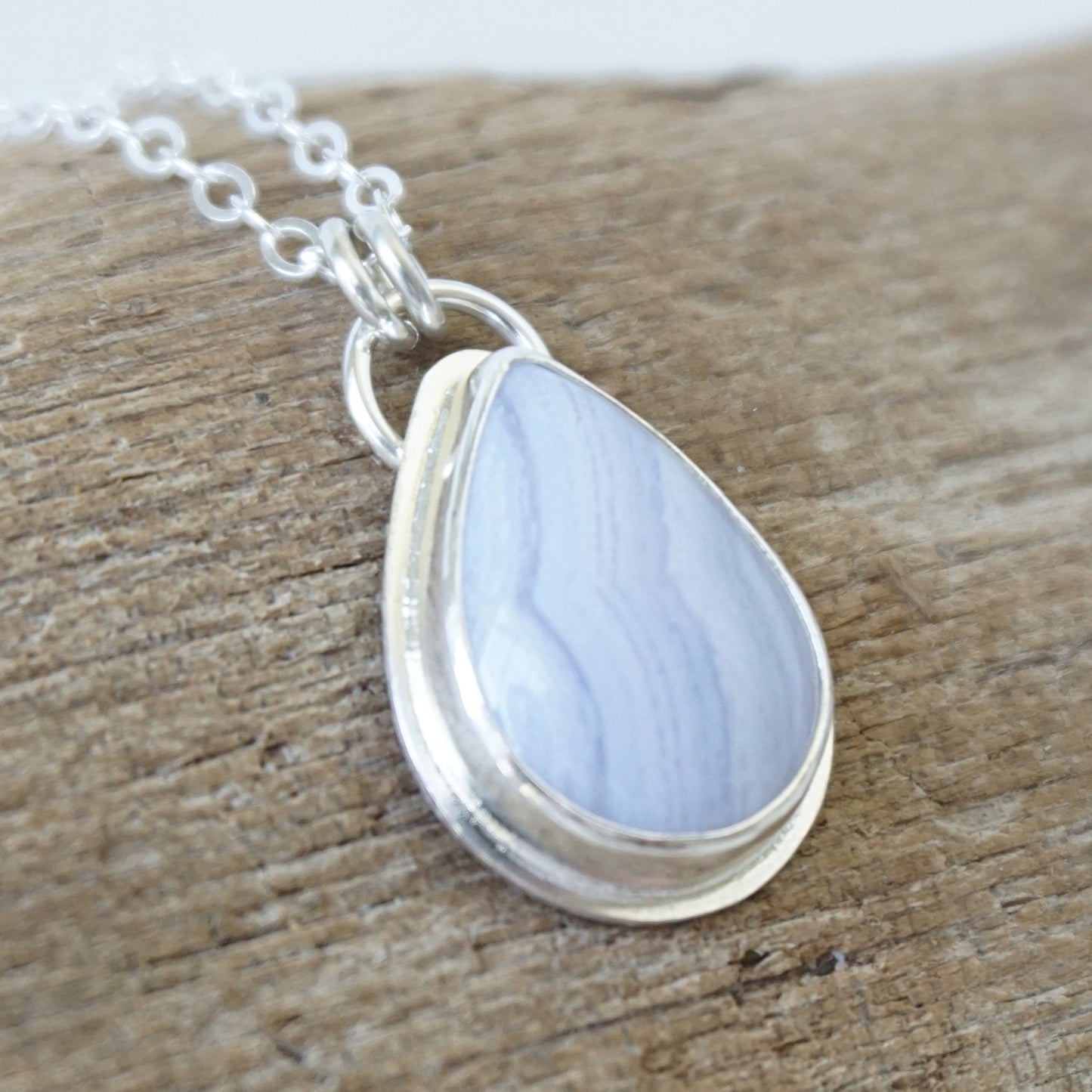Blue Lace Agate Pendant