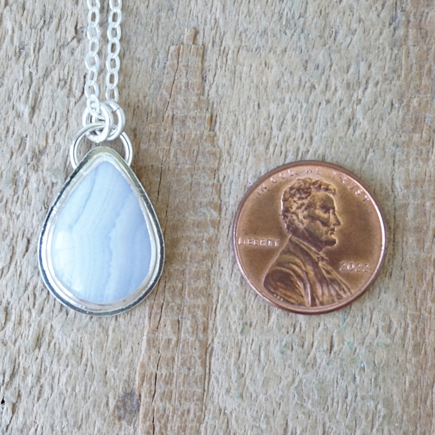 Blue Lace Agate Pendant