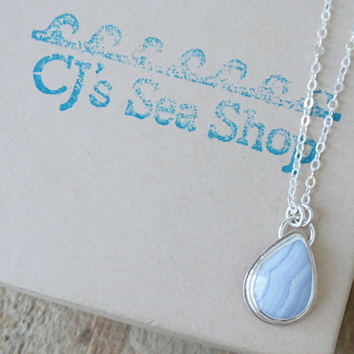 Blue Lace Agate Pendant