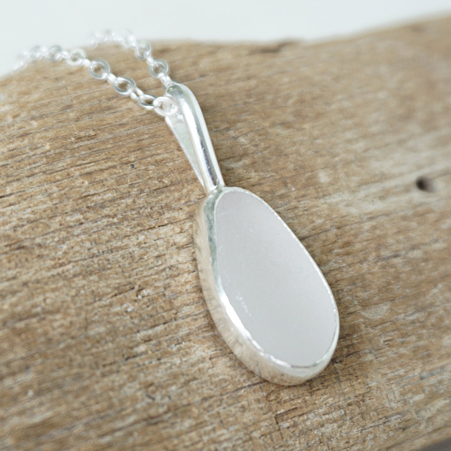 Light Lavender Sea Glass Pendant