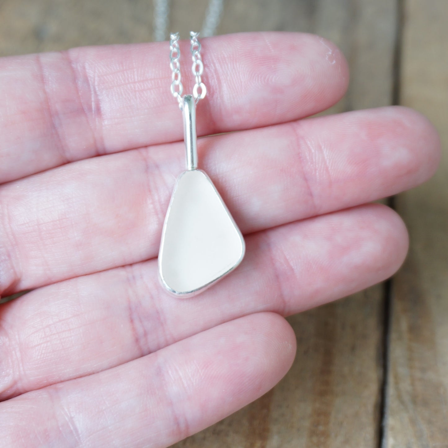 Pink Sea Glass Pendant