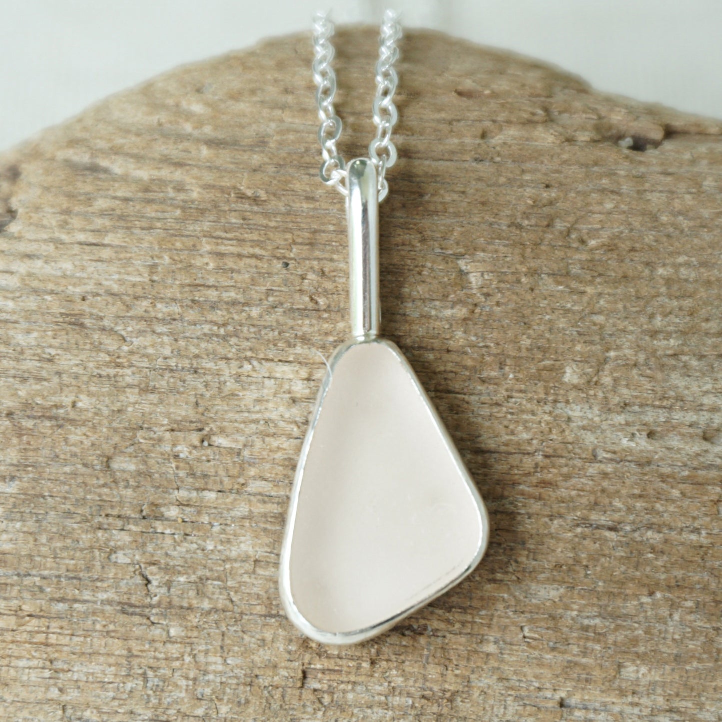 Pink Sea Glass Pendant