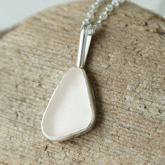 Pink Sea Glass Pendant