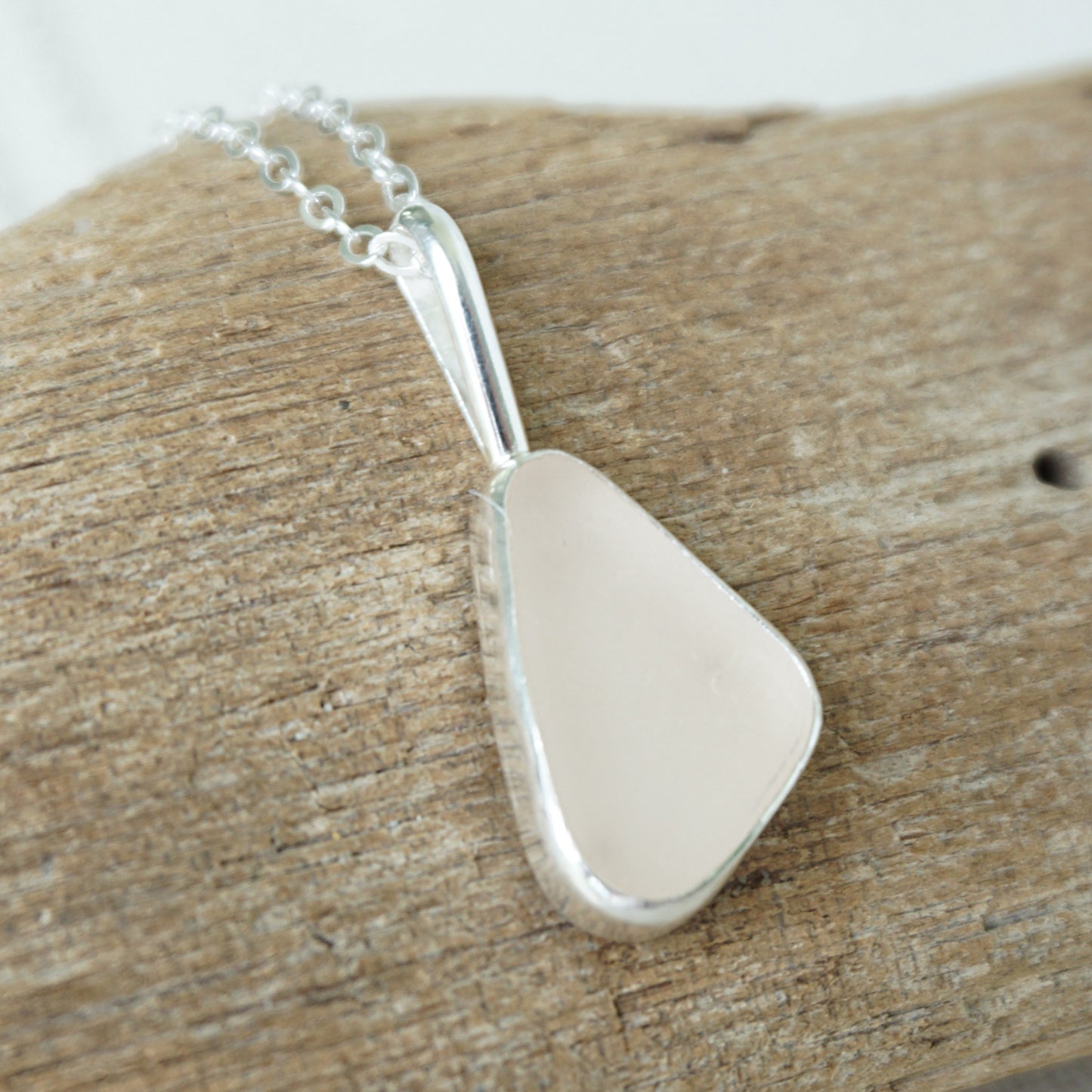 Pink Sea Glass Pendant