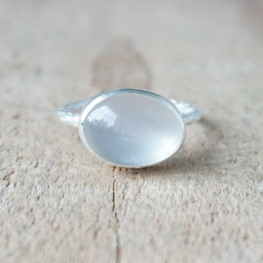 Size 7 1/2 Moonstone Stacking Ring