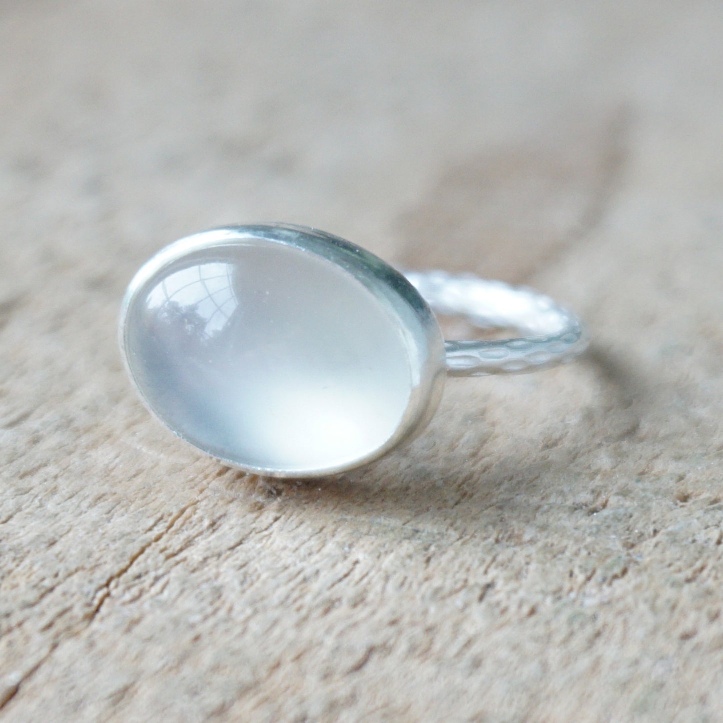 Size 7 1/2 Moonstone Stacking Ring