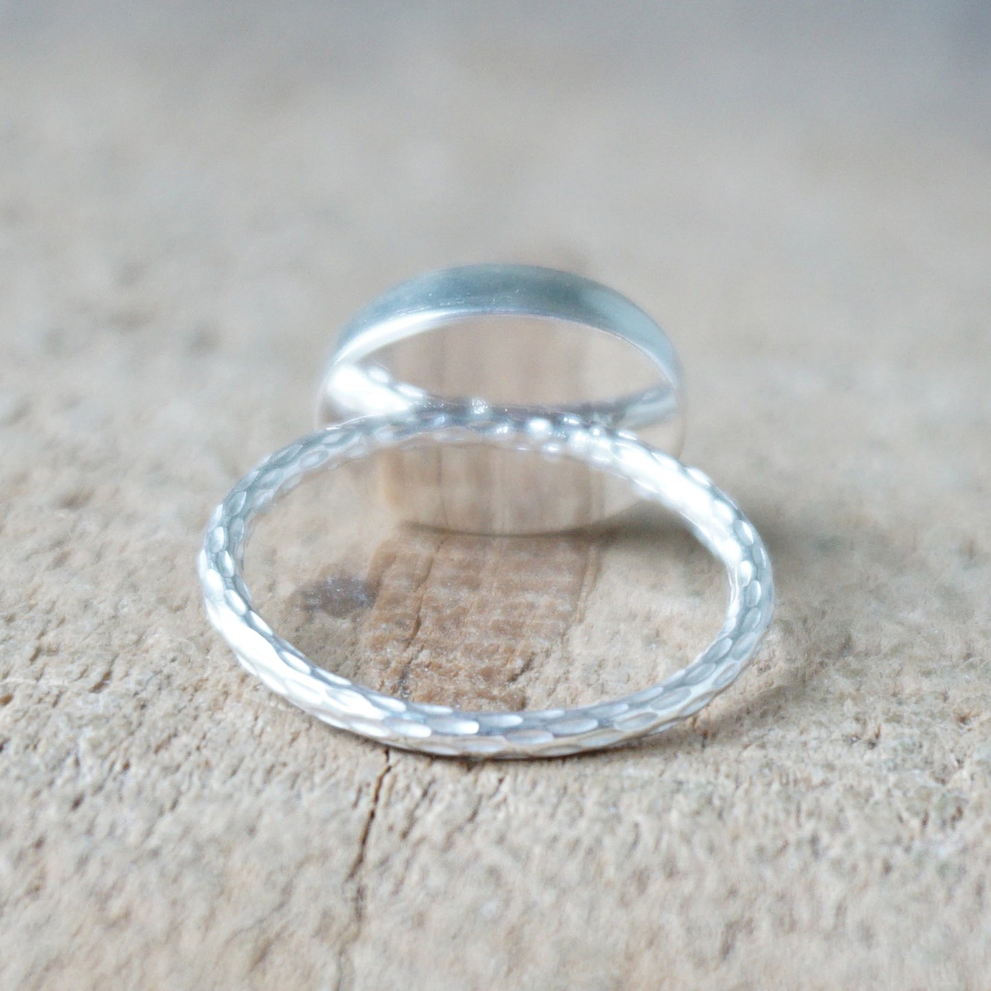 Size 7 1/2 Moonstone Stacking Ring