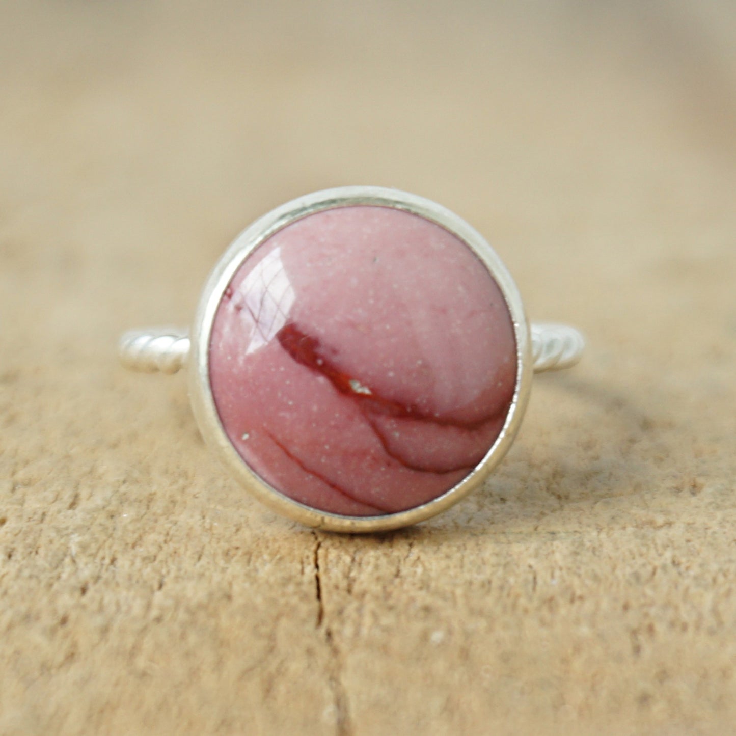 Size 8 Mookalite Jasper Stacking Ring
