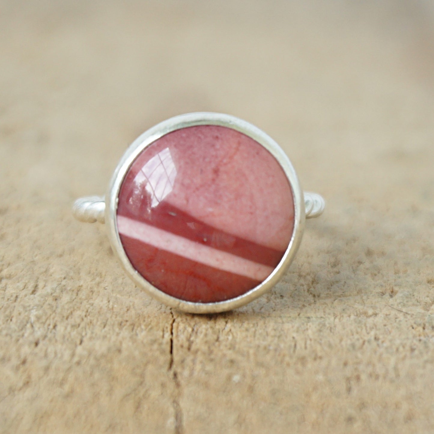 Size 6 Mookalite Jasper Stacking Ring
