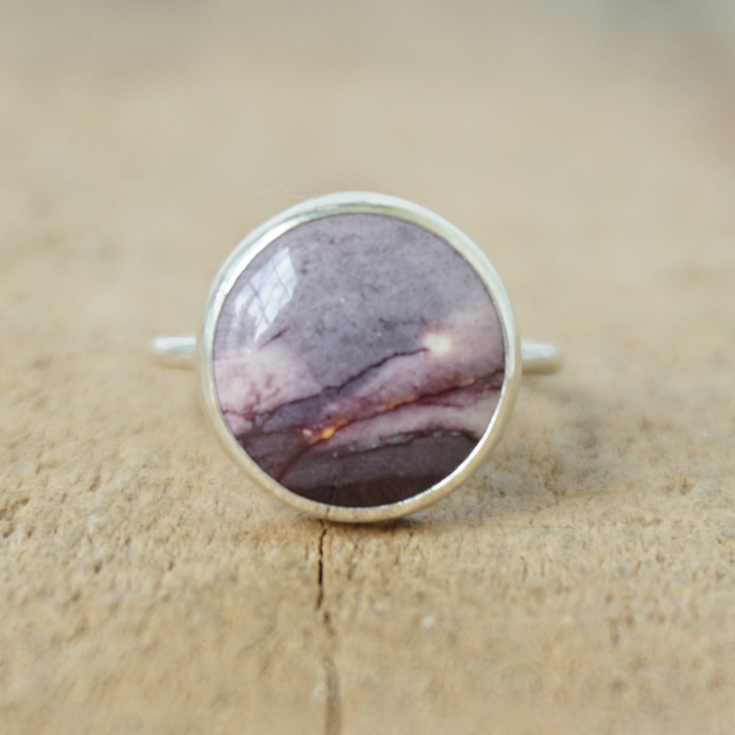 Size 7 Mookalite Jasper Stacking Ring