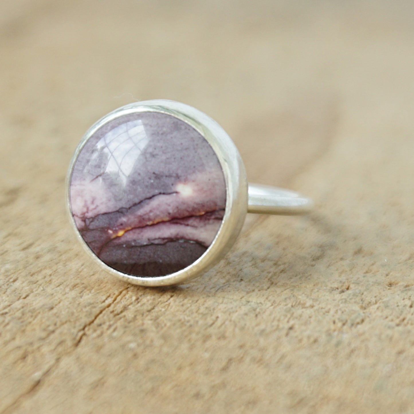 Size 7 Mookalite Jasper Stacking Ring