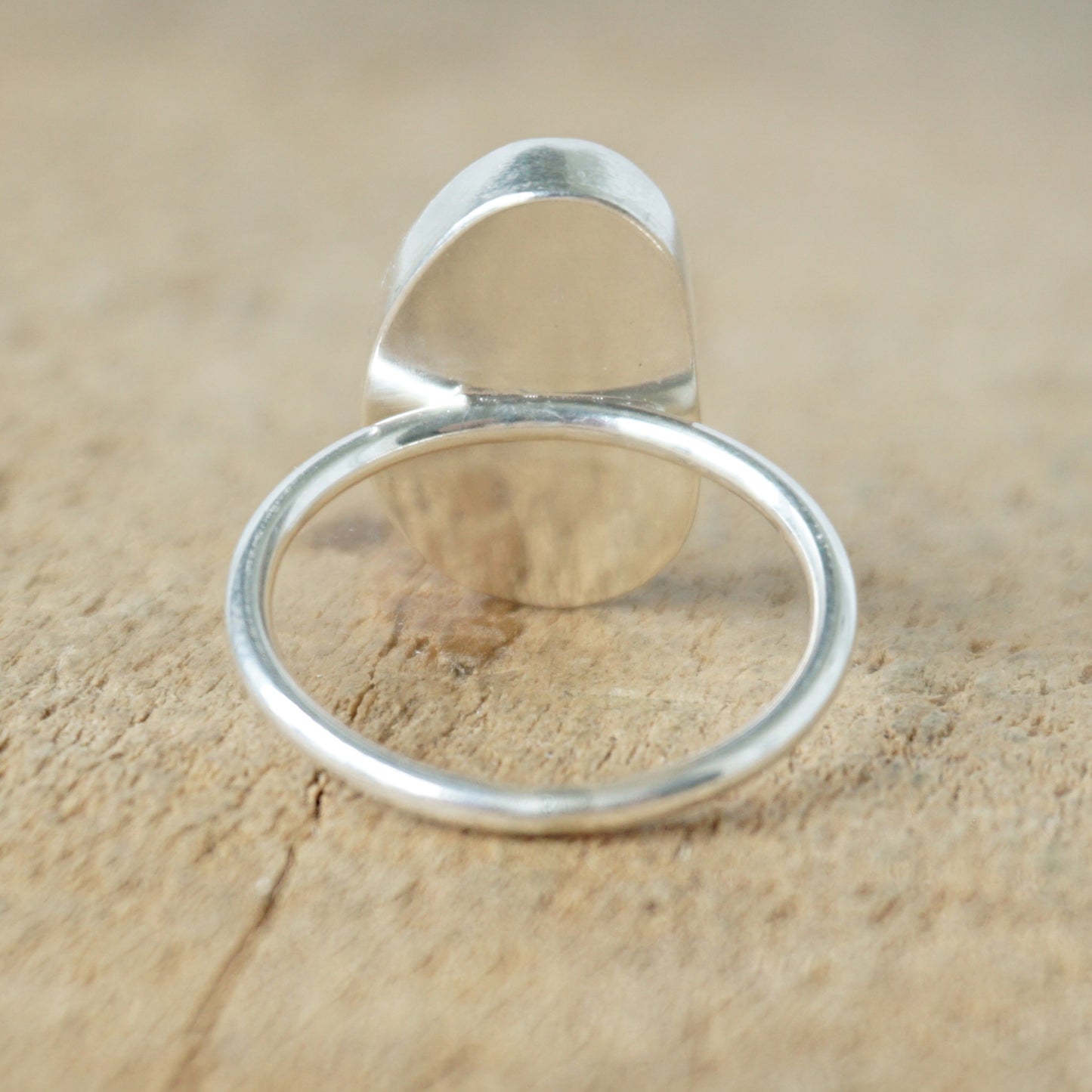 Size 7 Seafoam Green Sea Glass Stacking Ring