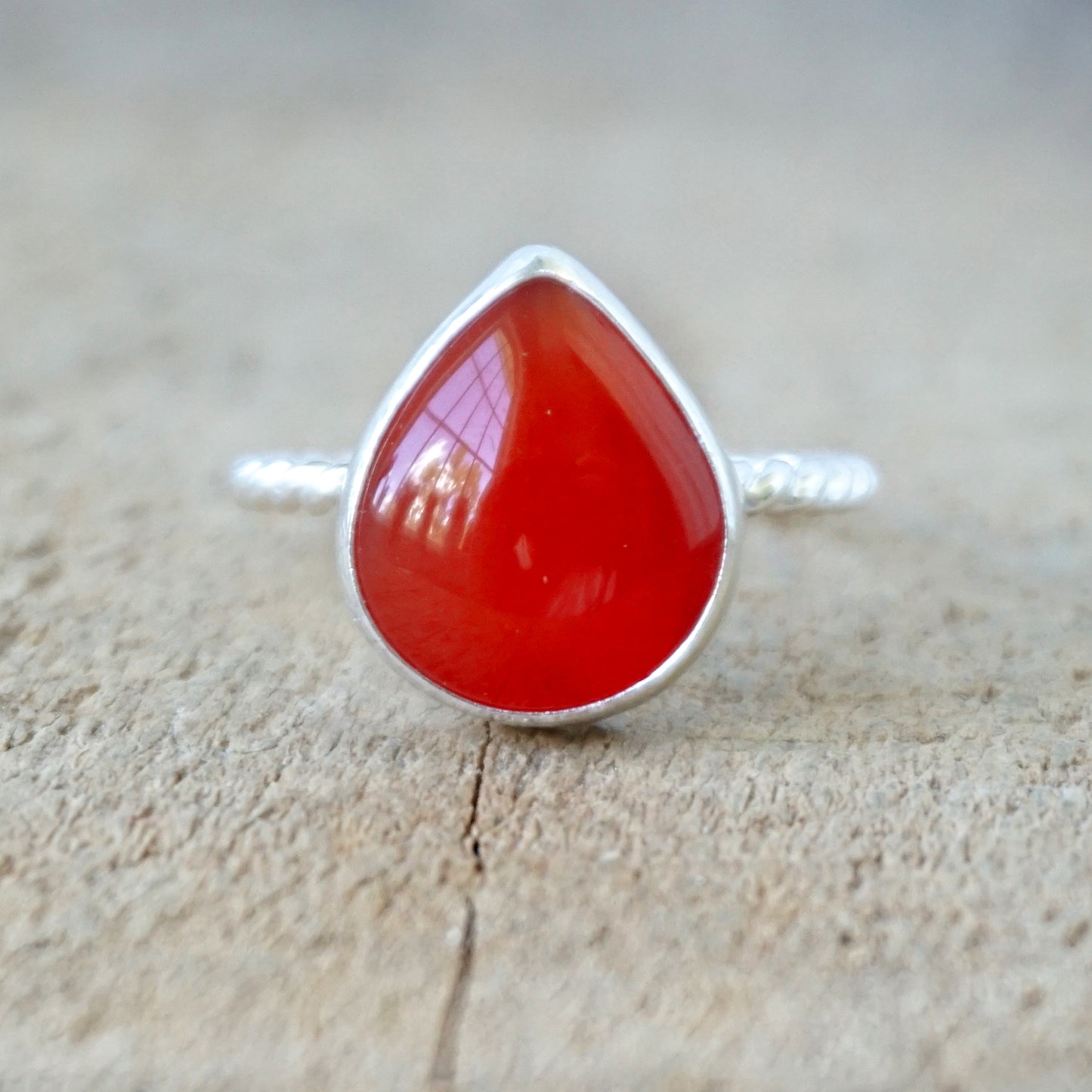 Size 9 1/2 Carnelian Stacking Ring