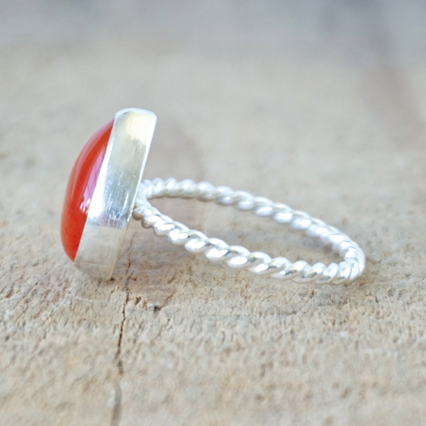 Size 9 1/2 Carnelian Stacking Ring