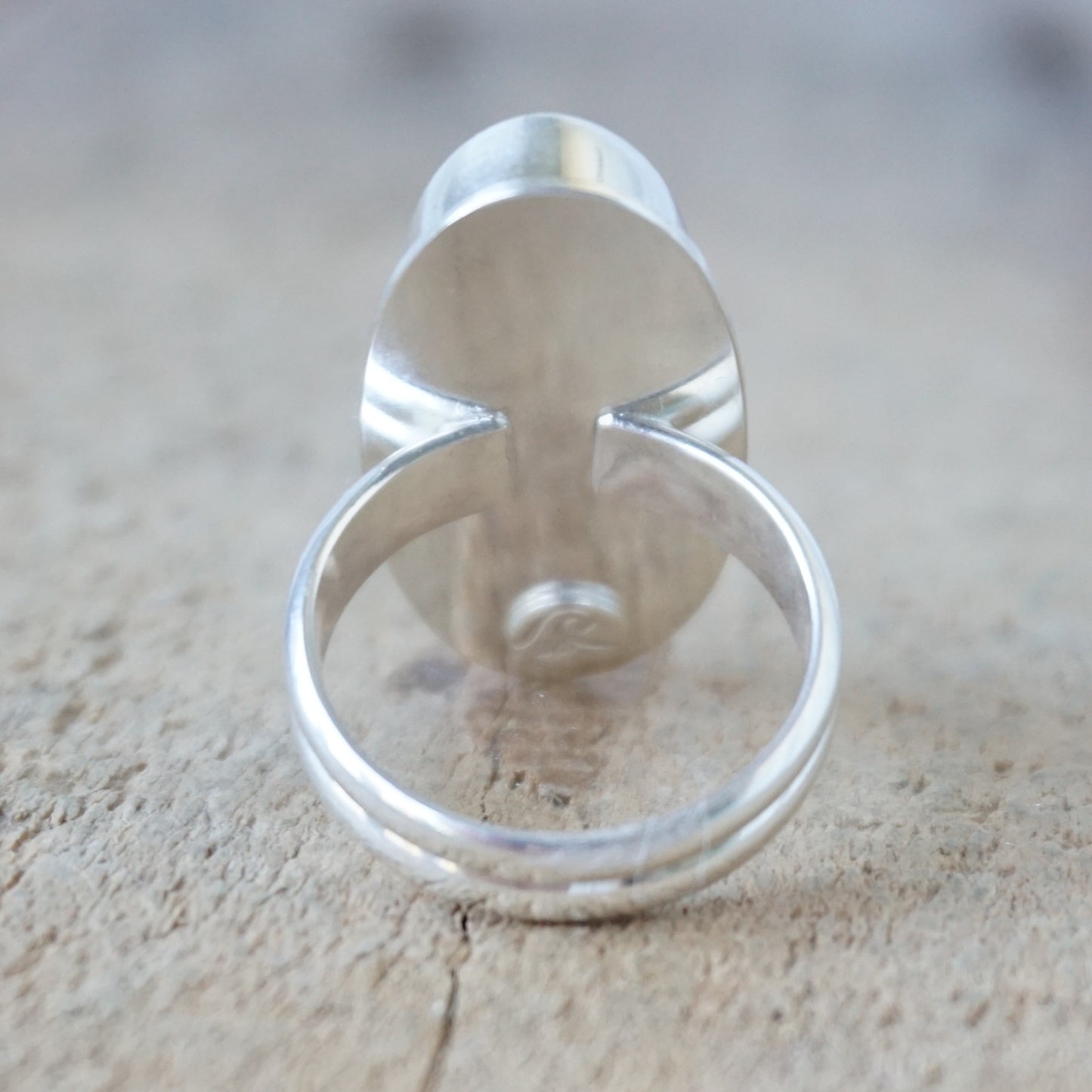 Size 8 Number 8 Turquoise Statement Ring