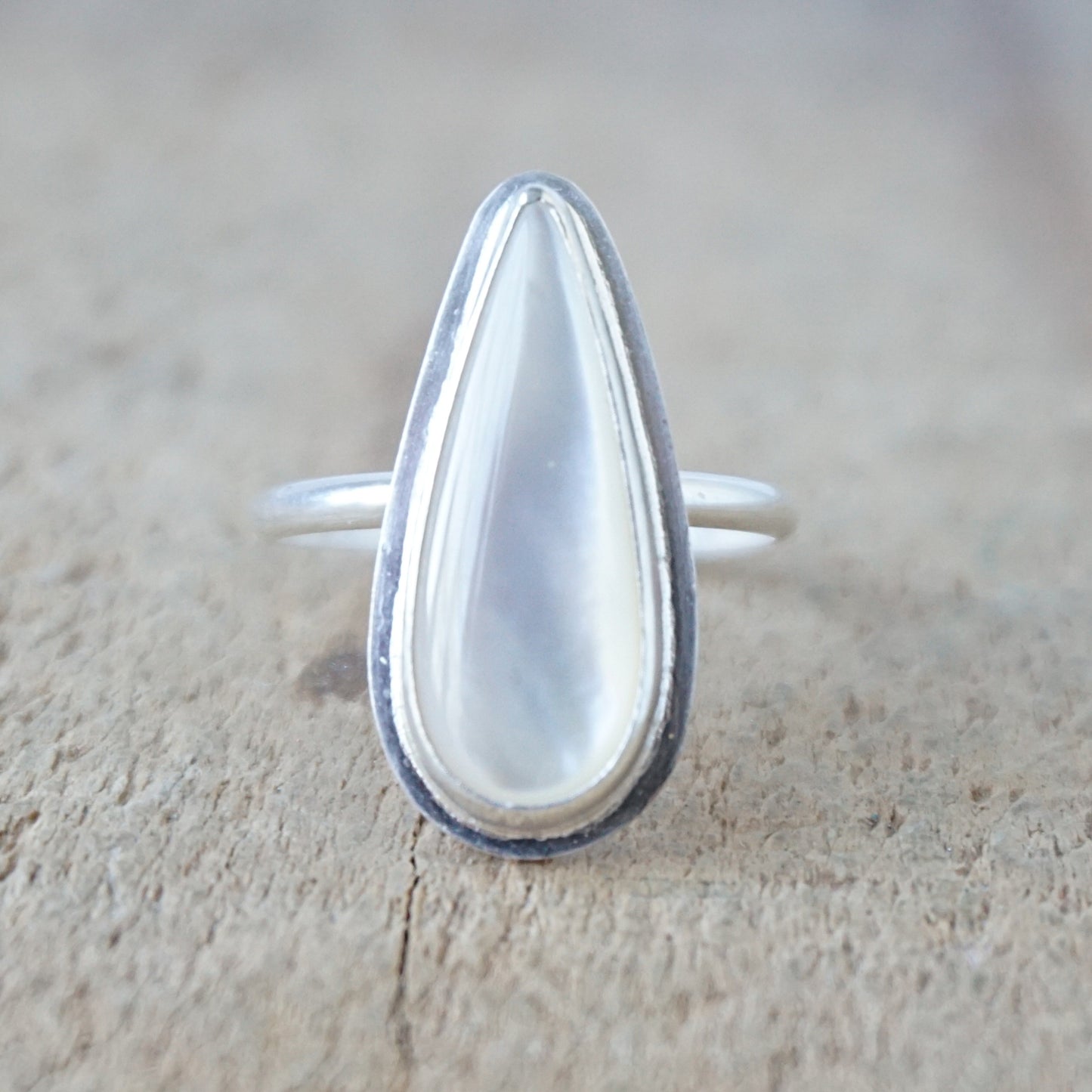 Size 9 1/4 Mother of Pearl Statement Ring