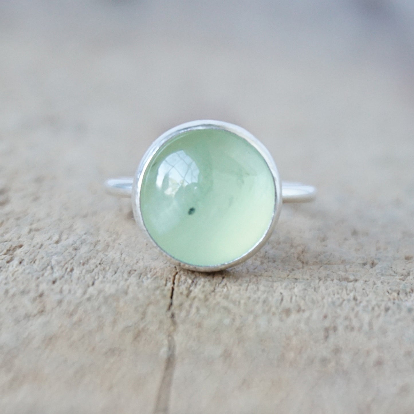 Size 6 Prehnite Stacking Ring