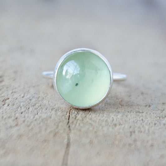 Size 6 Prehnite Stacking Ring