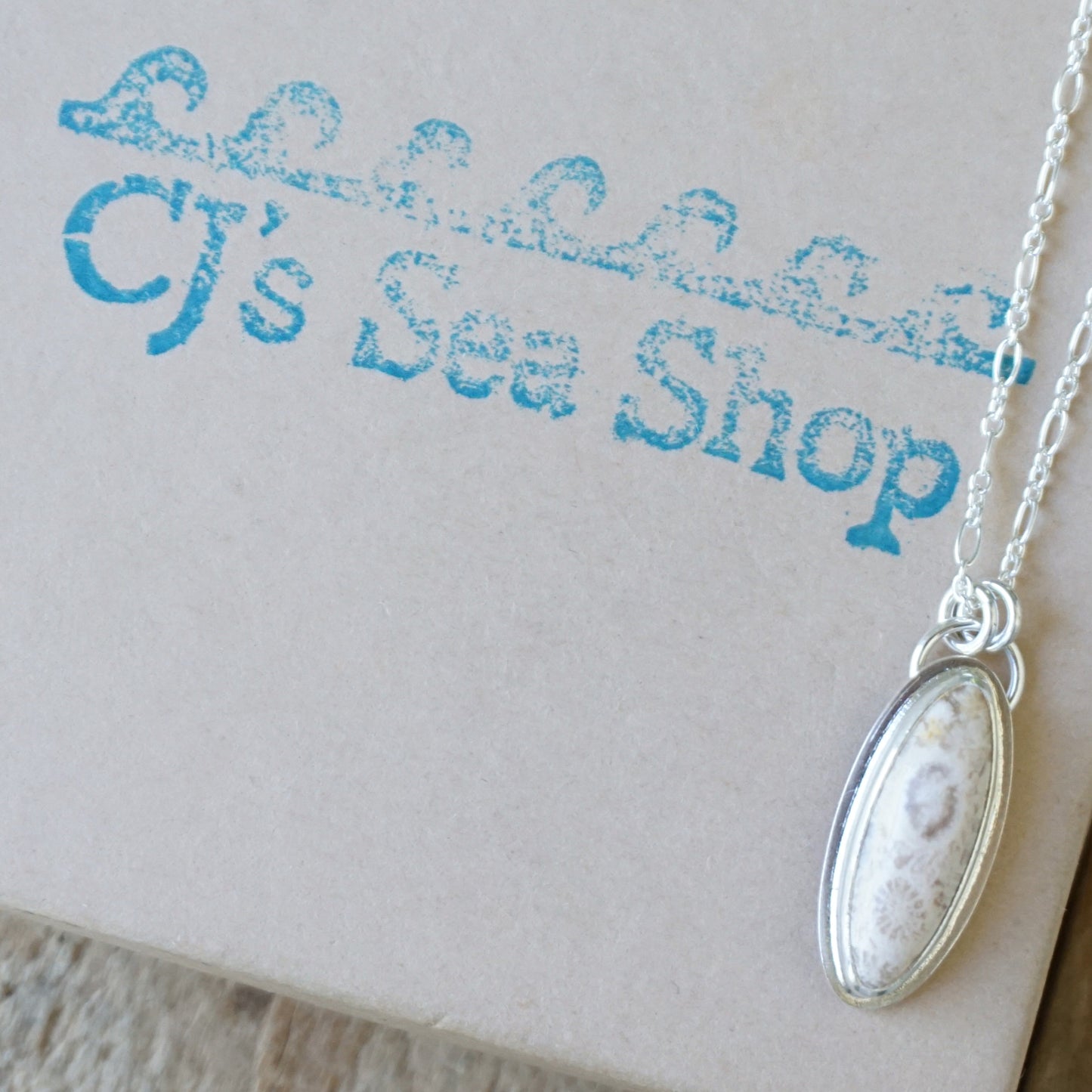 Fossilized Coral Pendant