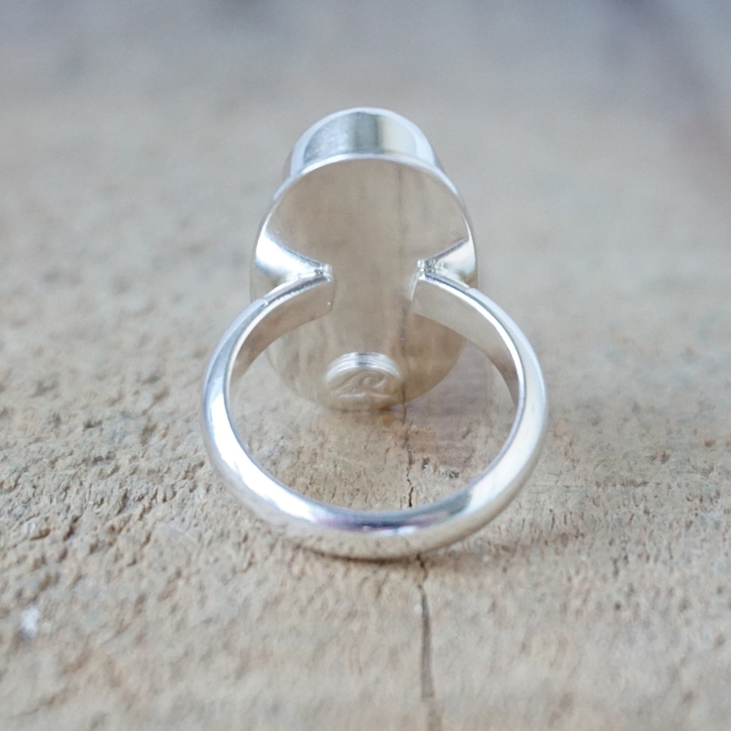 Size 7 1/4 Number 8 Turquoise Statement Ring