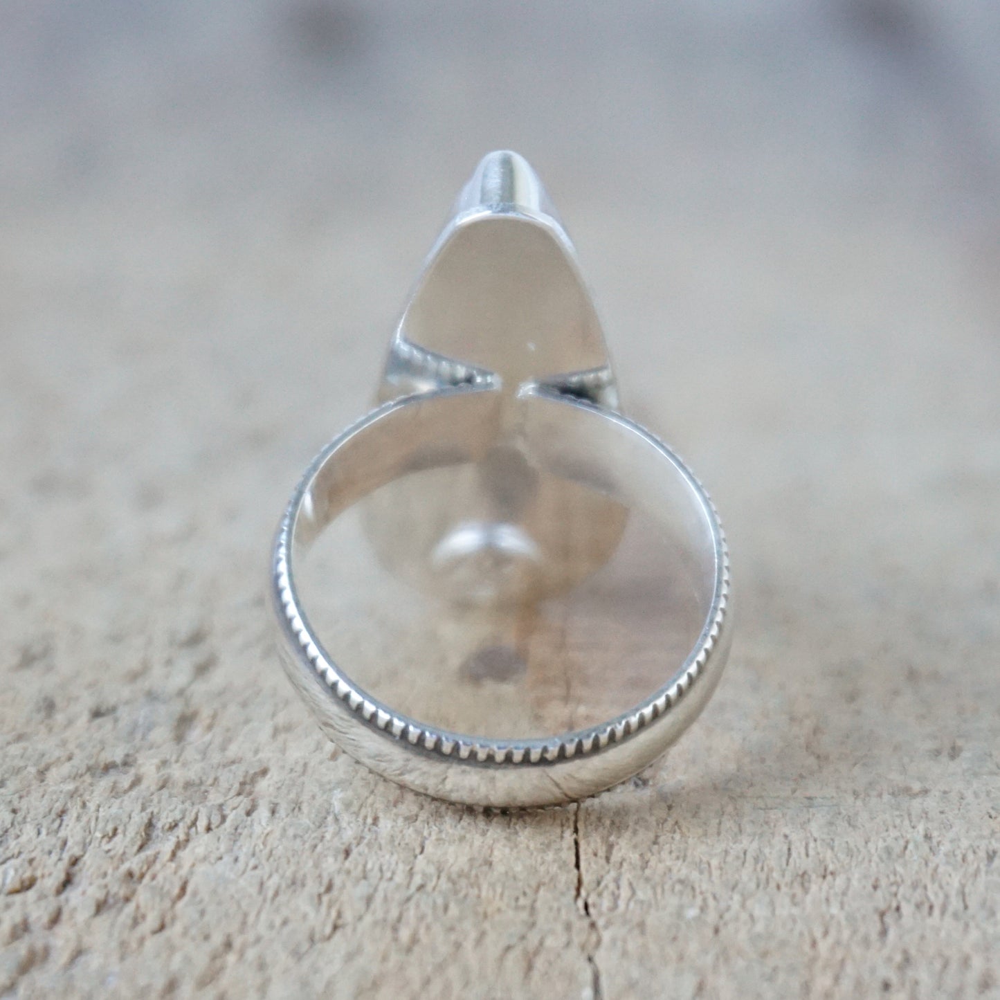 Size 7 3/4 Number 8 Turquoise Statement Ring