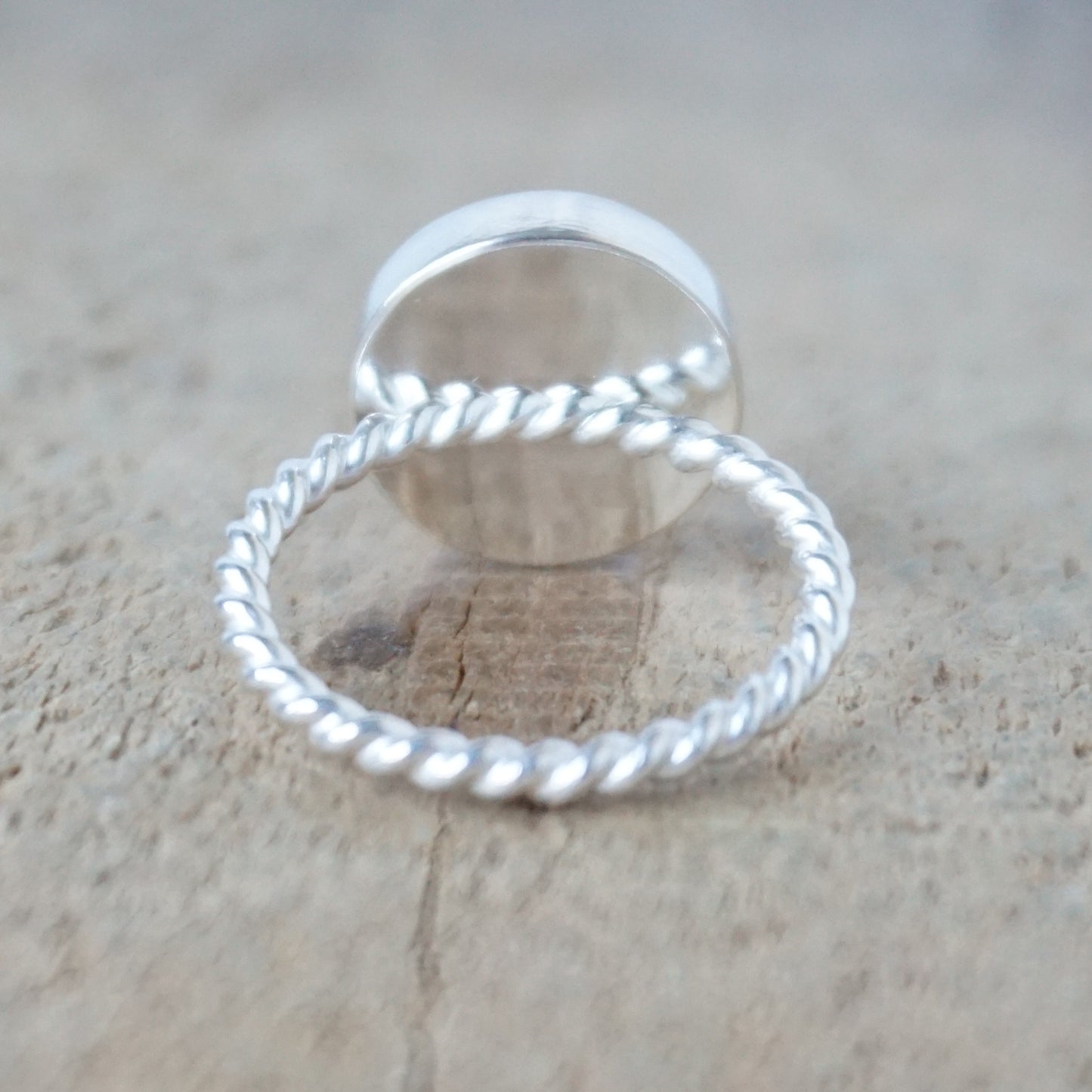 Size 7 Pink Opal Stacking Ring