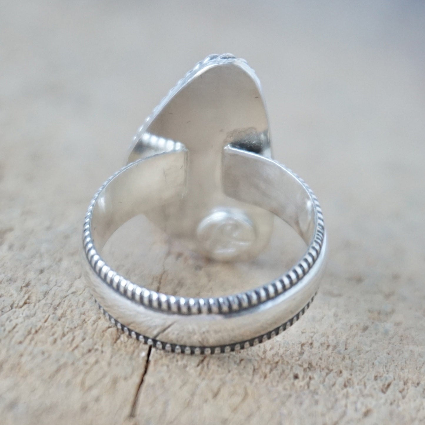 Size 7 Lime Green Sea Glass Statement Ring