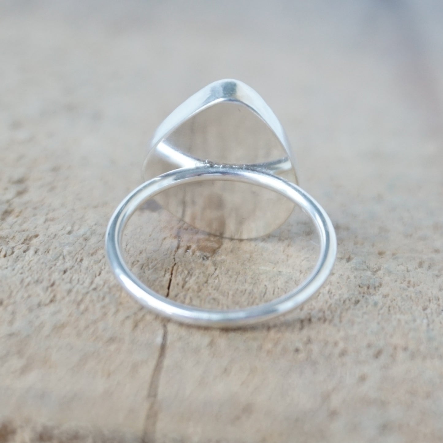 Size 8 Seafoam Green Sea Glass Stacking Ring