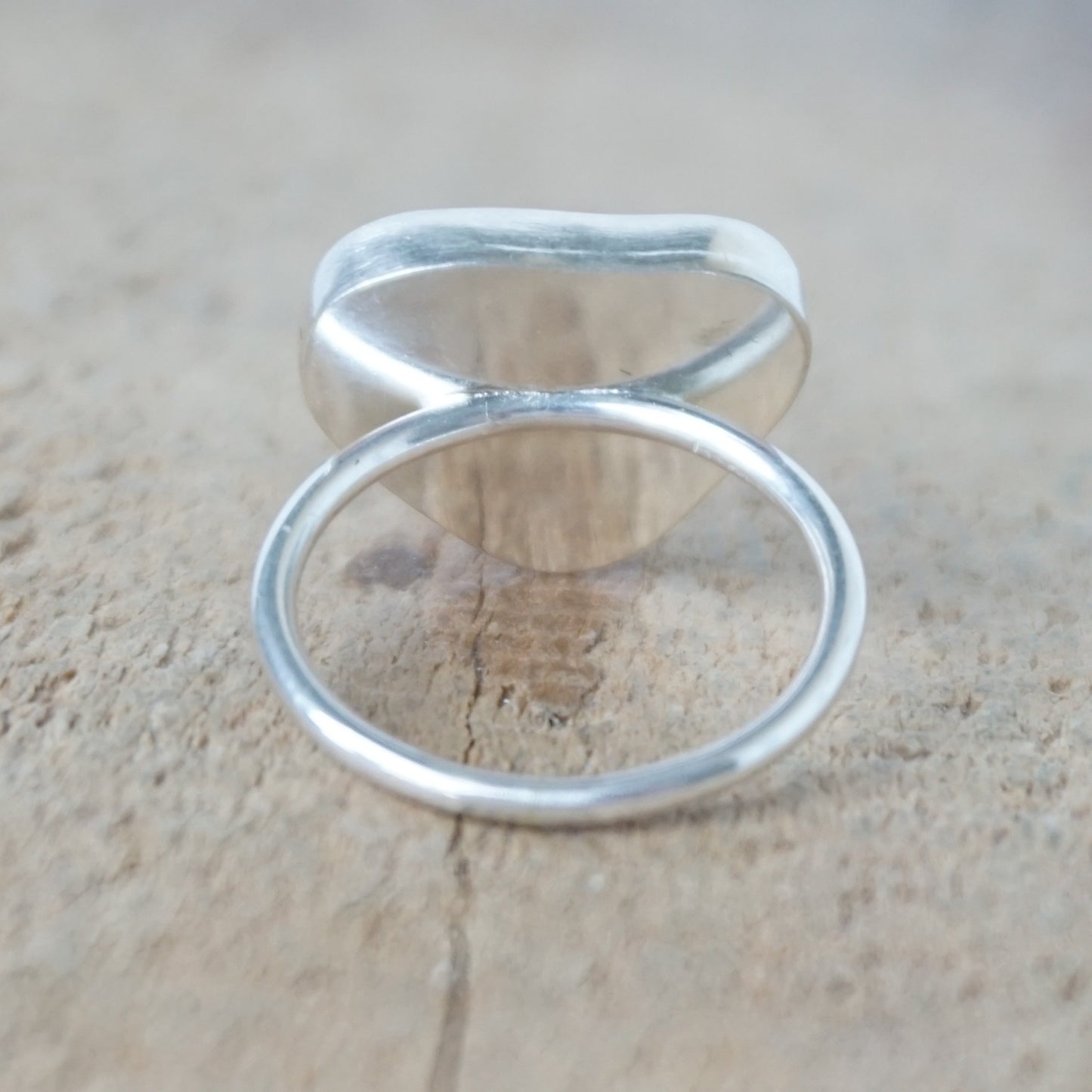 Size 7 Seafoam Green Sea Glass Stacking Ring