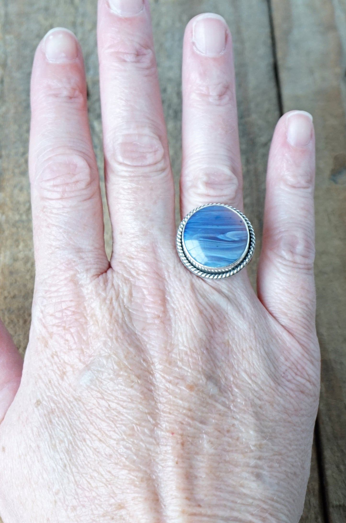 Size 7 1/2 Leland Blue Statement Ring