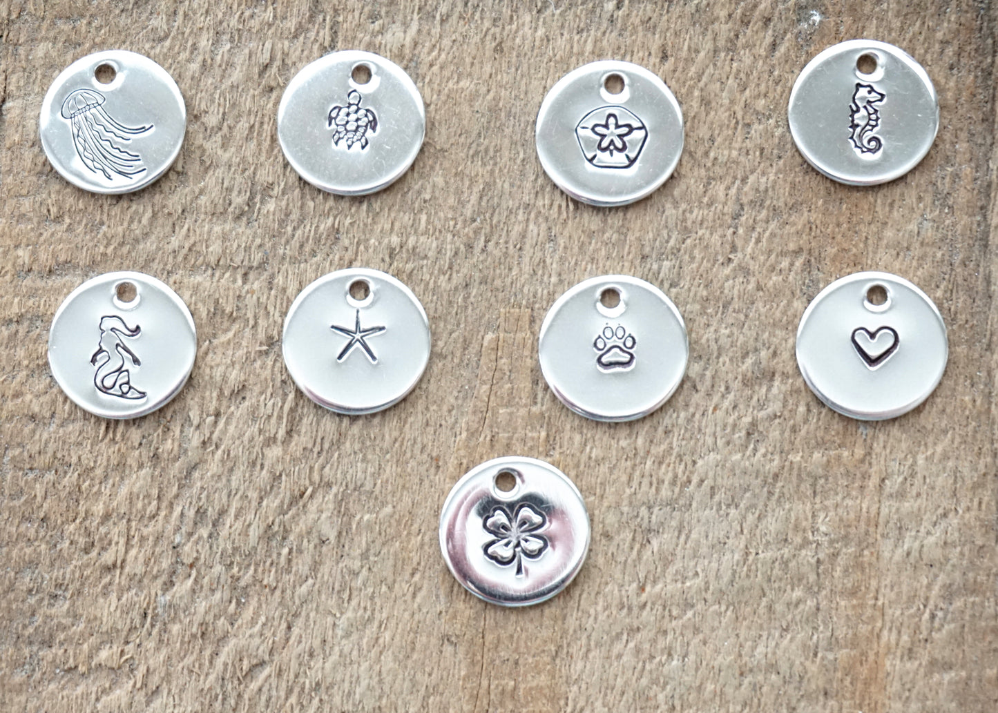 Hand Stamped Turtle Charm Necklace with Sea Glass and Freshwater Pearl