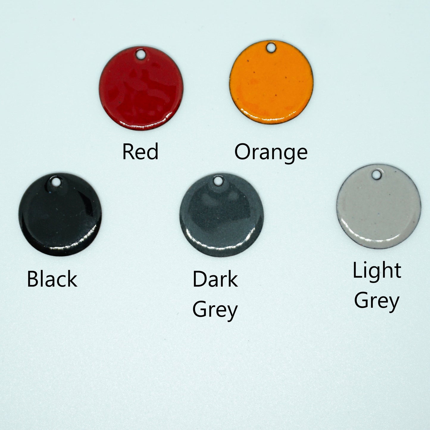 Hand Stamped Sterling Silver Sunset/Sunrise on Enamel Pendant - Create Your Own - Enamel Jewelry, Sunset Necklace, Sunrise Jewelry