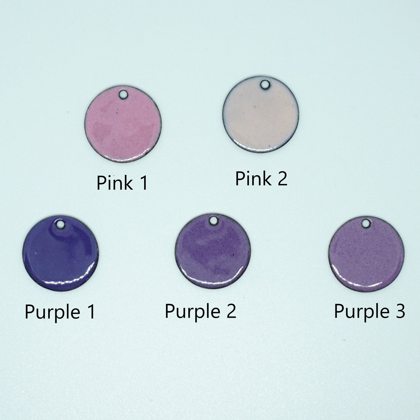 Hand Stamped Sterling Silver Anchor on Enamel Pendant - Choose Your Color - Enamel Necklace, Anchor Jewelry