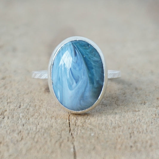 Size 6 1/2 Sieber Agate Stacking Ring