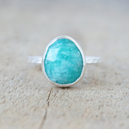 Size 6 1/4 Amazonite Stacking Ring